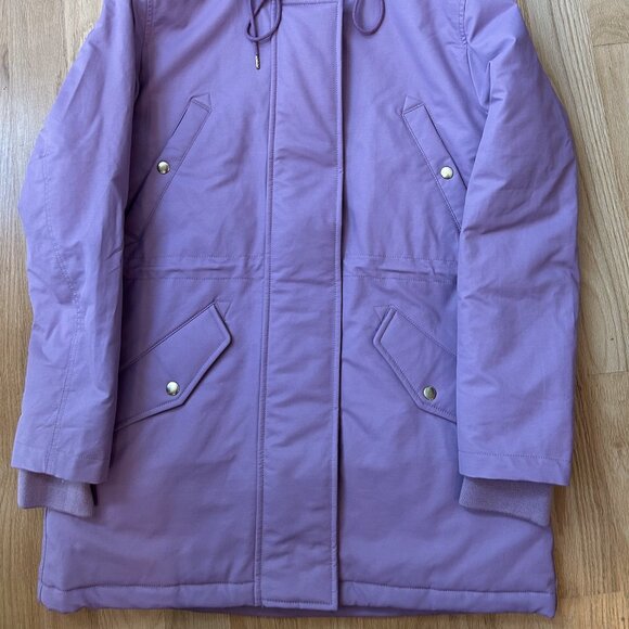 J.Crew NWT Lavender Perfect Eco-Friendly Winter Parka Size Medium - Picture 2 of 10